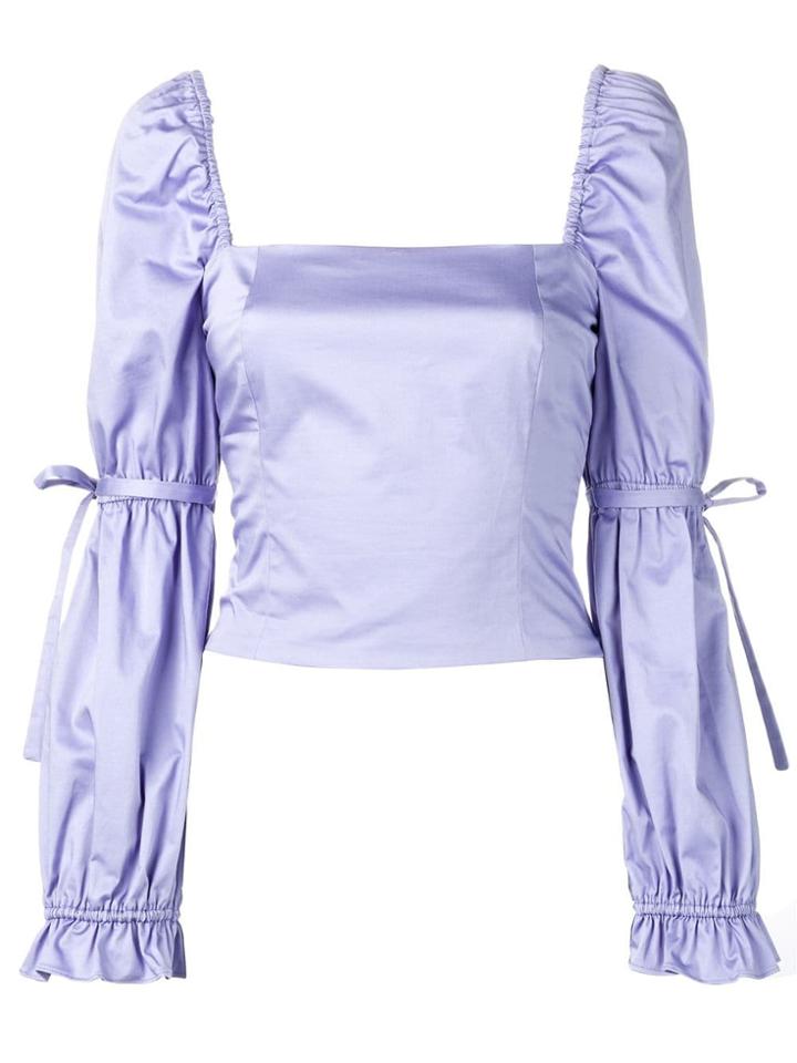 Staud Loose Fitted Blouse - Purple