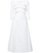 Isa Arfen Long Tie Detail Dress - White