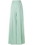 Chloé Fluid Palazzo Trousers - Green