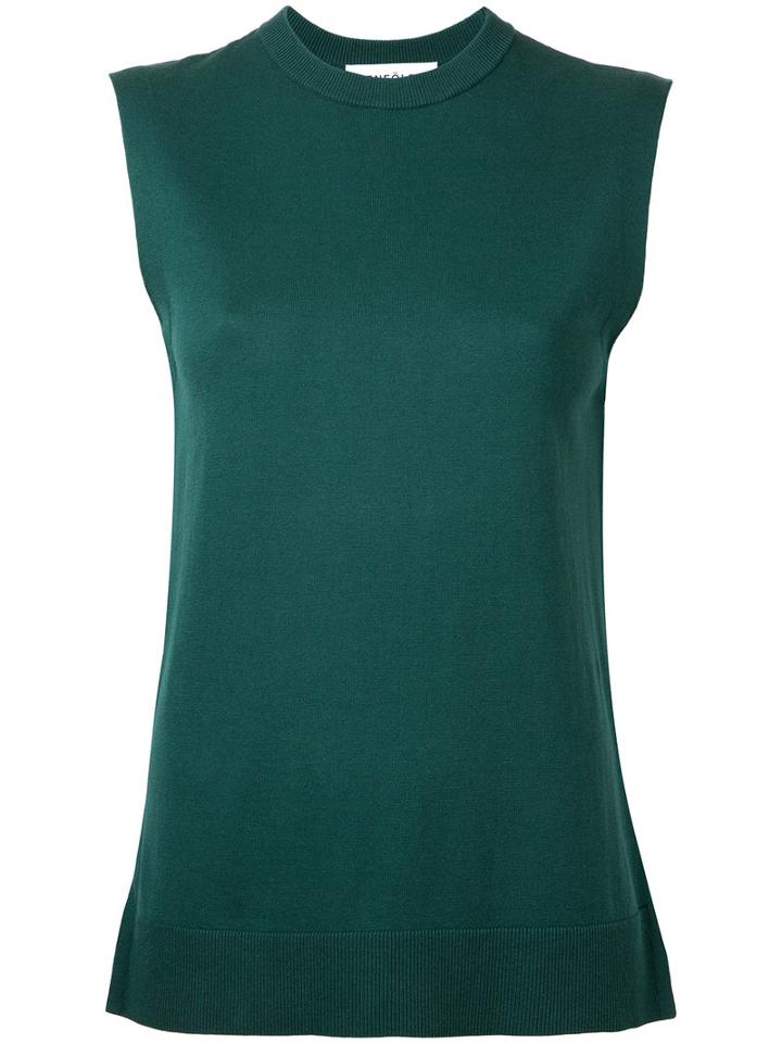Enföld - Knit Tank Top - Women - Silk/cotton - 36, Green, Silk/cotton