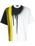 Diesel Black Gold Teoria Stripe Spray T-shirt - White