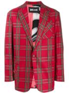 Just Cavalli Tartan Print Blazer - Red