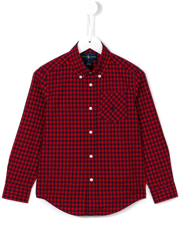 Ralph Lauren Kids Checked Shirt, Boy's, Size: 7 Yrs, Red