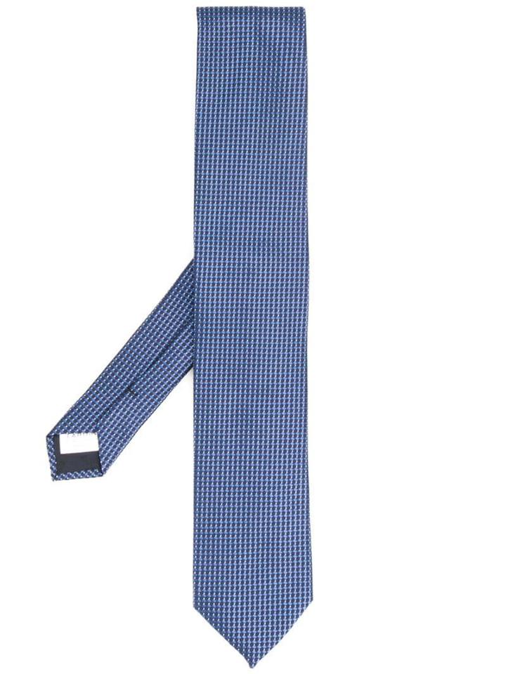 Lardini Micro-pattern Tie - Blue