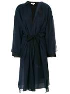 Enföld Panelled Chiffon Robe - Blue