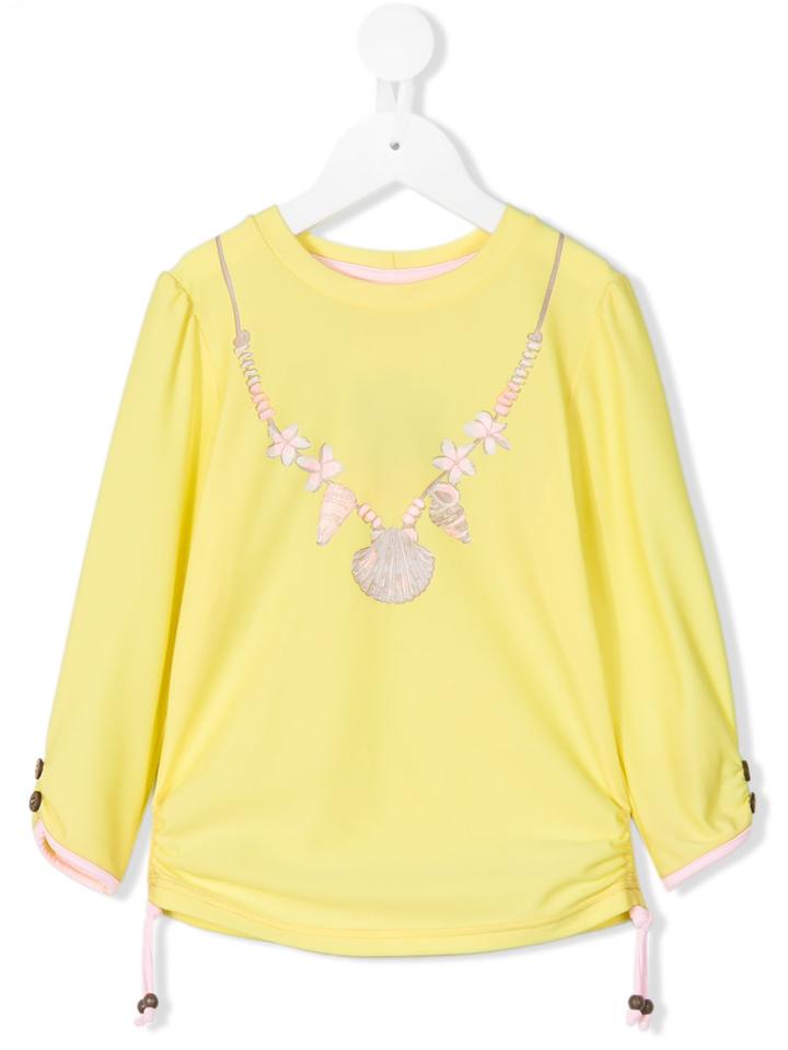 Sunuva - Printed Sweatshirt - Kids - Polyamide/spandex/elastane - 5 Yrs, Yellow/orange