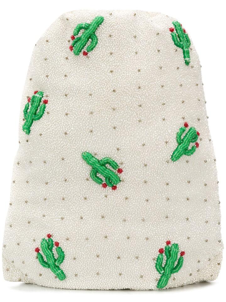 Ganni Egert Beaded Backpack - White
