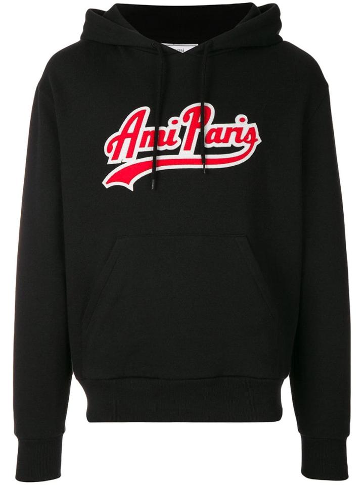 Ami Alexandre Mattiussi Hoodie With Ami Paris Patch - Black