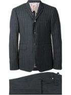 Thom Browne Pinstripe Suit, Men's, Size: Large, Grey, Wool/cupro
