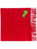 Kenzo Jumping Tiger Scarf - Red