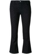 Love Moschino Star Print Cropped Jeans - Blue