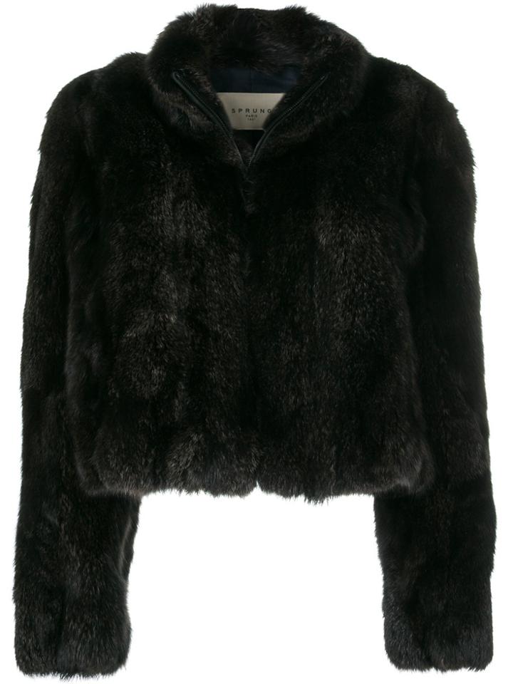 Sprung Frères Zipped Jacket - Black