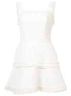Alexis Fringe Trimmed Mini Dress - White