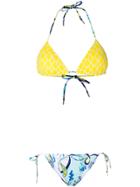 Emilio Pucci Printed Triangle Bikini Set - Multicolour
