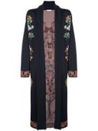 Oscar De La Renta Floral Pattern Cardigan - Neutrals