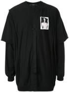 Komakino Printed Layered Sweatshirt - Black