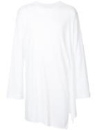 Bed J.w. Ford Asymmetric Long Sleeve T-shirt - White