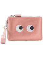 Anya Hindmarch Eyes Mini Clutch - Pink & Purple