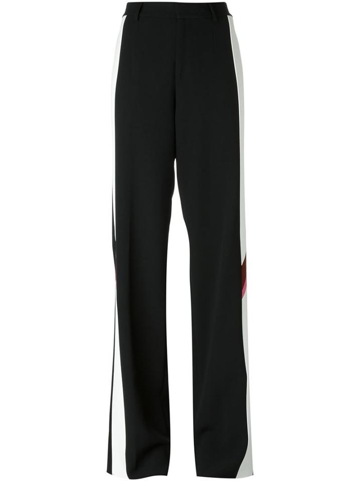 Dsquared2 White Panel Palazzo Trousers, Women's, Size: 40, Black, Acetate/viscose/spandex/elastane