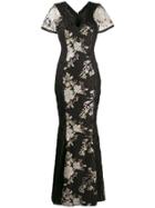 Talbot Runhof Sequin Long Dress - Black