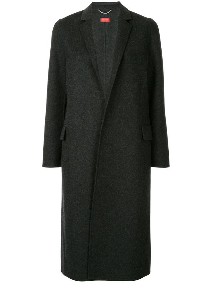 Des Prés Narrow Lapel Coat - Grey