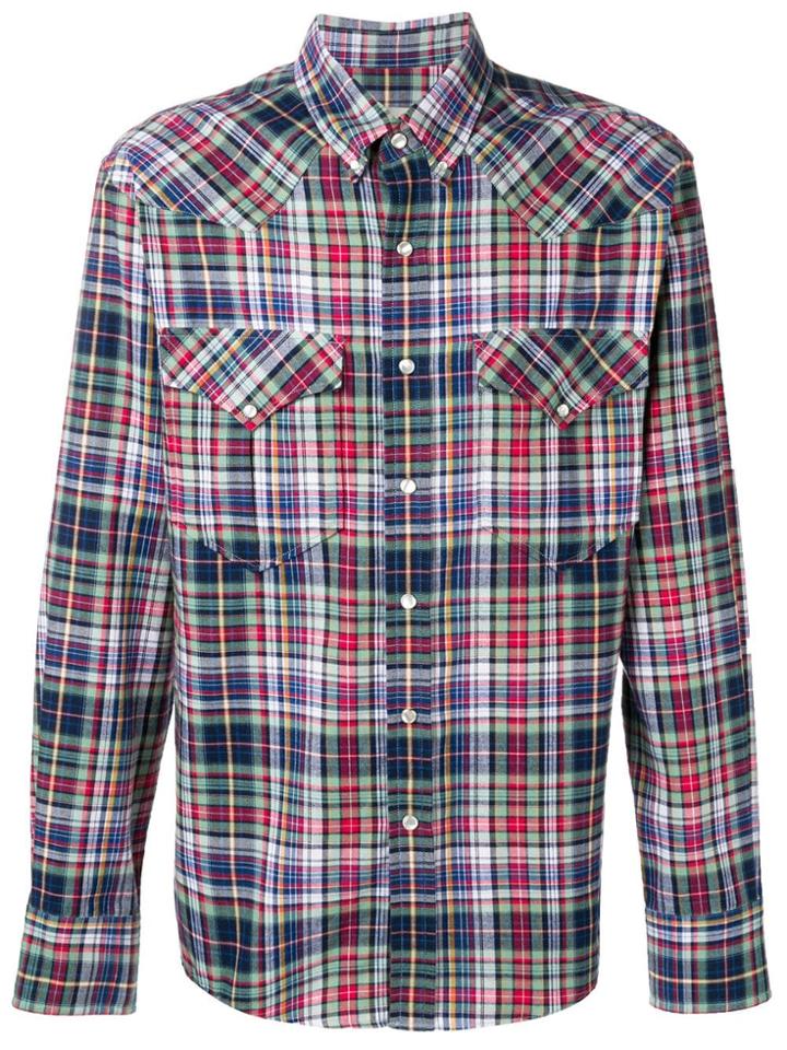Isabel Marant Plaid Button Down Shirt - Blue