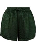 Onia Chevron Print Aleen Shorts - Green