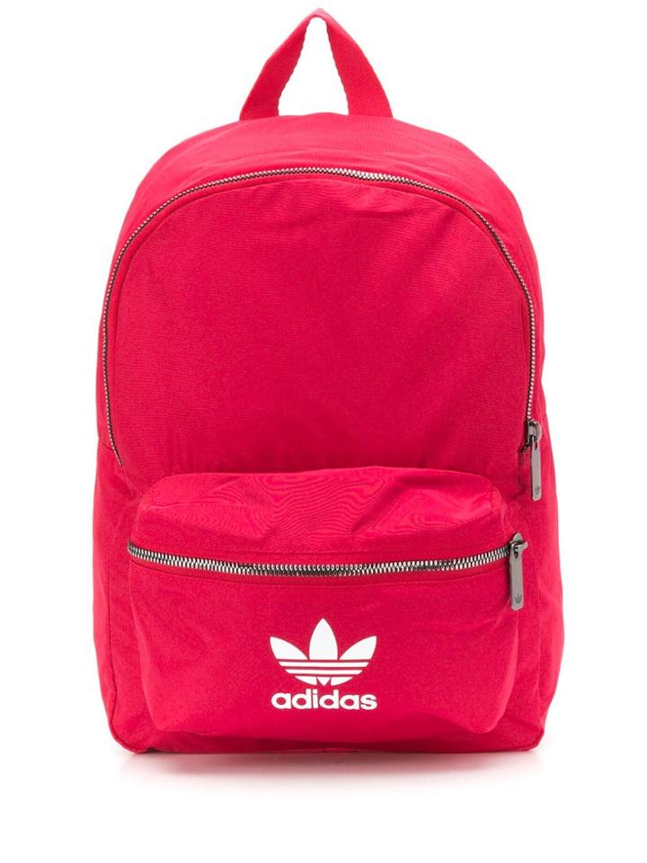 Adidas Contrast Logo Backpack - Pink