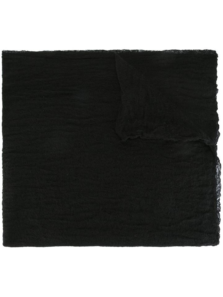 Faliero Sarti 'poseidon' Scarf, Women's, Black, Silk/cashmere