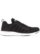 Apl Fly Knit Lace-up Sneakers - Black