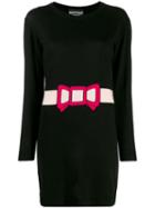 Boutique Moschino Intarsia-knit Dress - Black