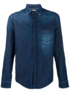 Dondup Plain Denim Shirt - Blue