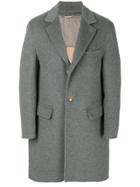 Brunello Cucinelli Tailored Long Sleeved Coat - Grey