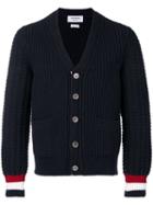 Thom Browne Chunky Fun-mix Stitch Merino Cardigan - Blue
