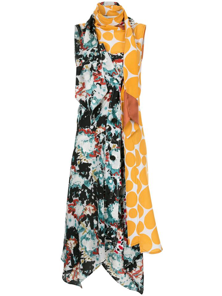 Marni Draped Panelled Dress - Multicolour