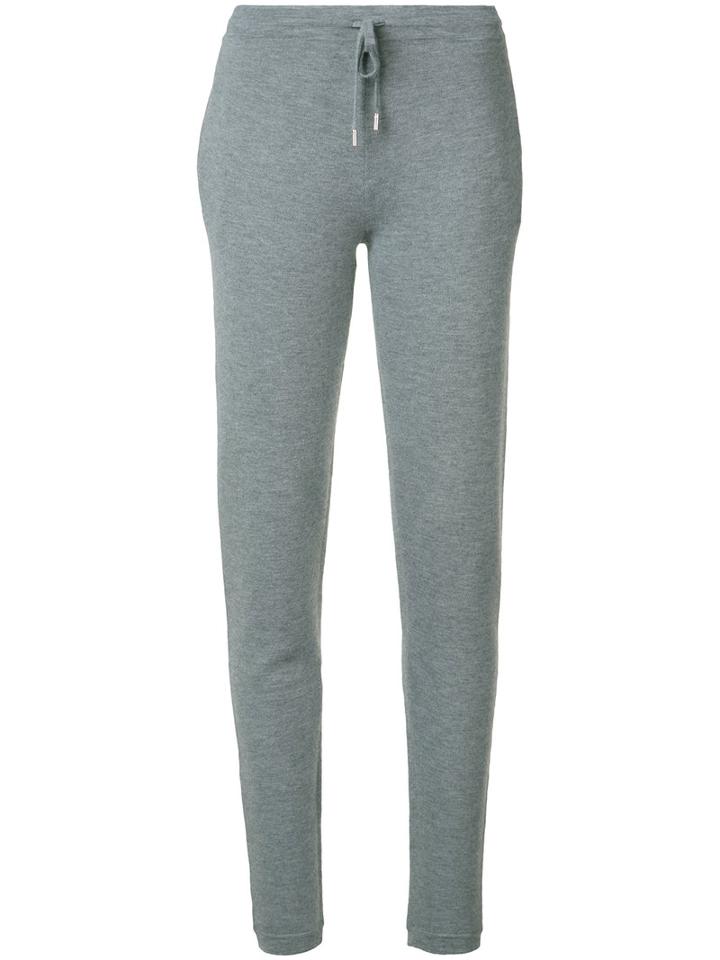 Gabriela Hearst Drawstring Track Pants, Women's, Size: Small, Grey, Nylon/spandex/elastane/cashmere