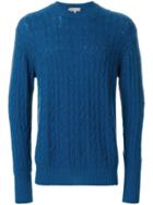 N.peal Thames Cable Knit Jumper - Blue
