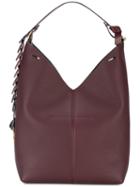 Anya Hindmarch - Large Burgundy Bucket Shoulder Bag With Circle Strap - Women - Leather - One Size, Red, Leather