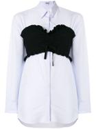 Kenzo Bustier Longline Shirt - Blue