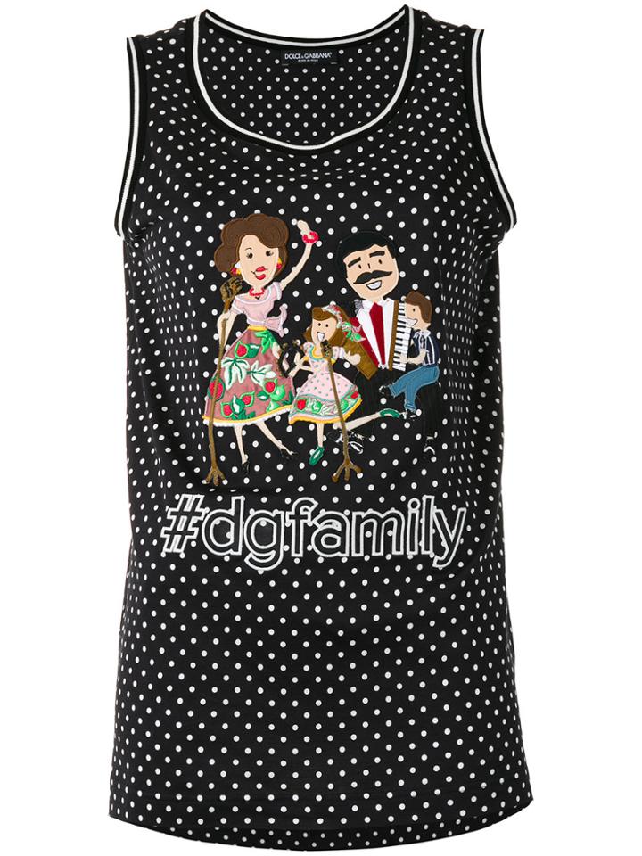 Dolce & Gabbana #dgfamily Patch Tank Top - Black