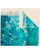 Lost & Found Ria Dunn Paint Print Scarf - Blue