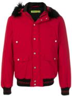 Versace Jeans Short Hooded Coat - Red
