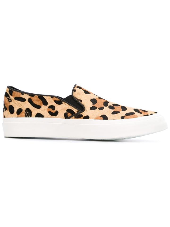 Junya Watanabe Comme Des Garçons Leopard Print Slip-on Sneakers