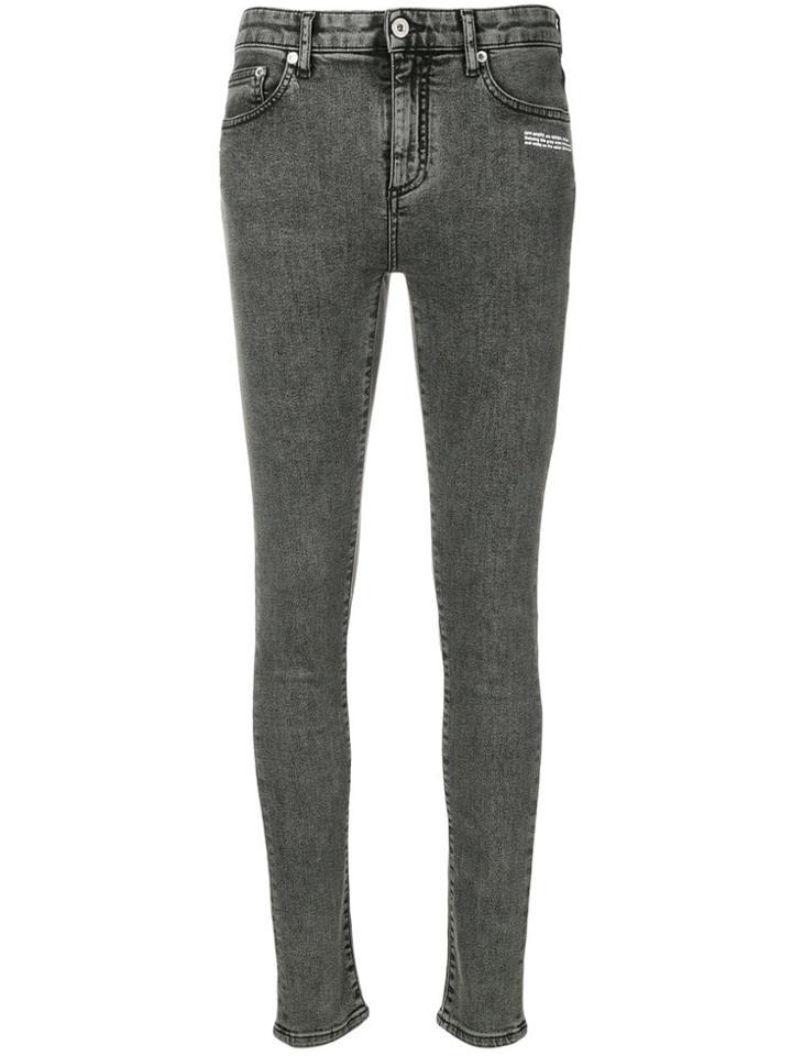 Off-white Skinny Jeans - Grey