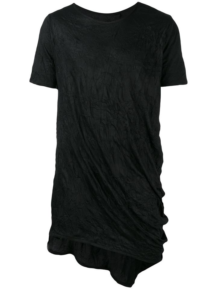 Alchemy - Crumpled Effect T-shirt - Men - Cotton/spandex/elastane - S, Black, Cotton/spandex/elastane