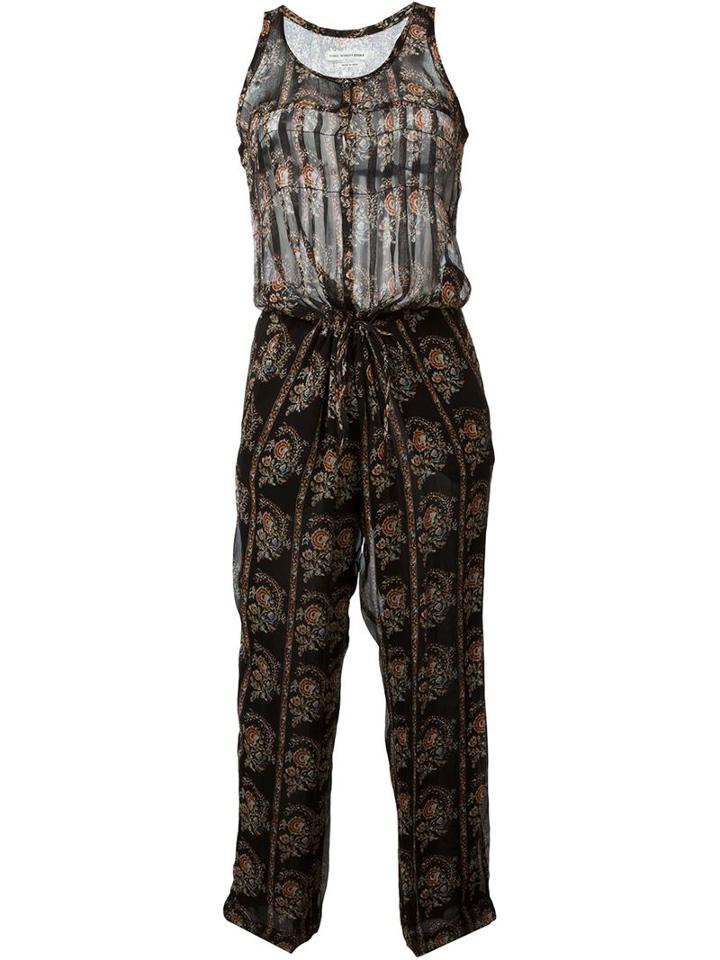 Isabel Marant Étoile 'salina' Jumpsuit, Women's, Size: 40, Black, Silk/viscose