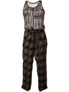Isabel Marant Étoile 'salina' Jumpsuit, Women's, Size: 40, Black, Silk/viscose