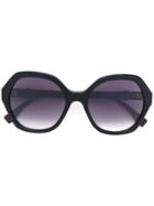 Fendi Eyewear Oversized Tinted Sunglasses - Purple