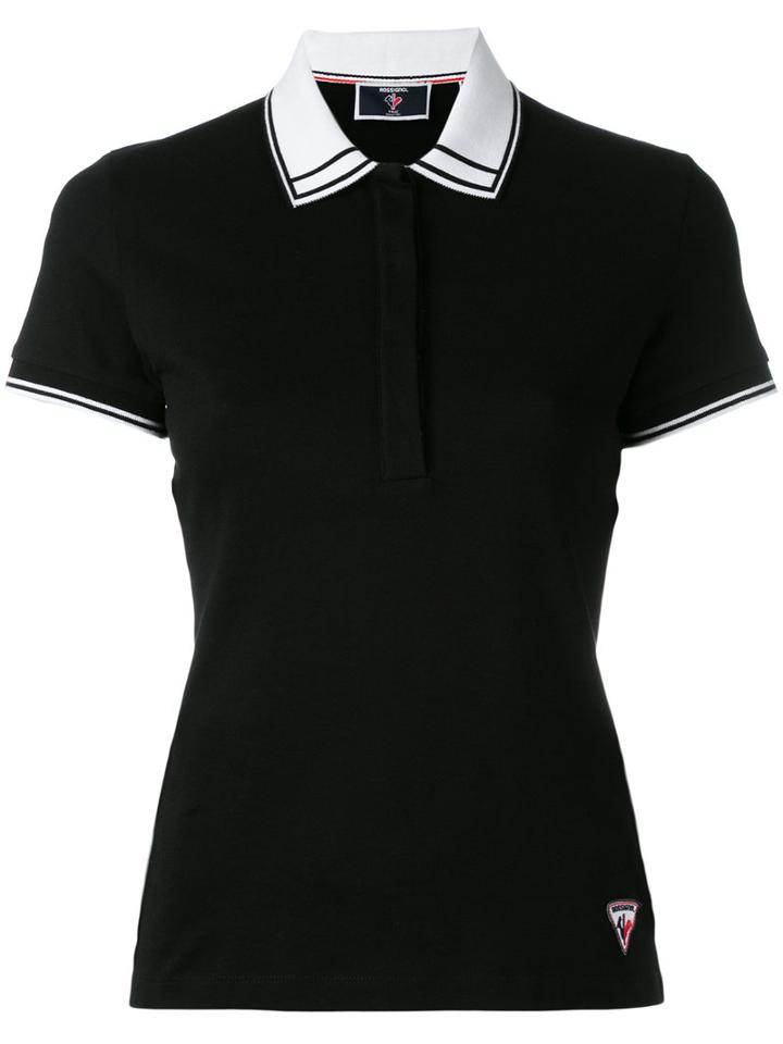 Rossignol Sandrine Polo Shirt, Women's, Size: 40, Black, Cotton/spandex/elastane