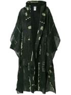 Issey Miyake Pre-owned Oversized Printed Coat - Green